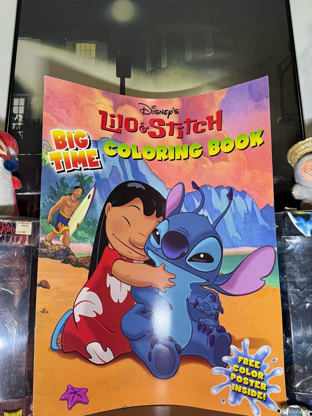 Vintage 2004 Disney Lilo & Stitch Big Time Coloring Book With Poster